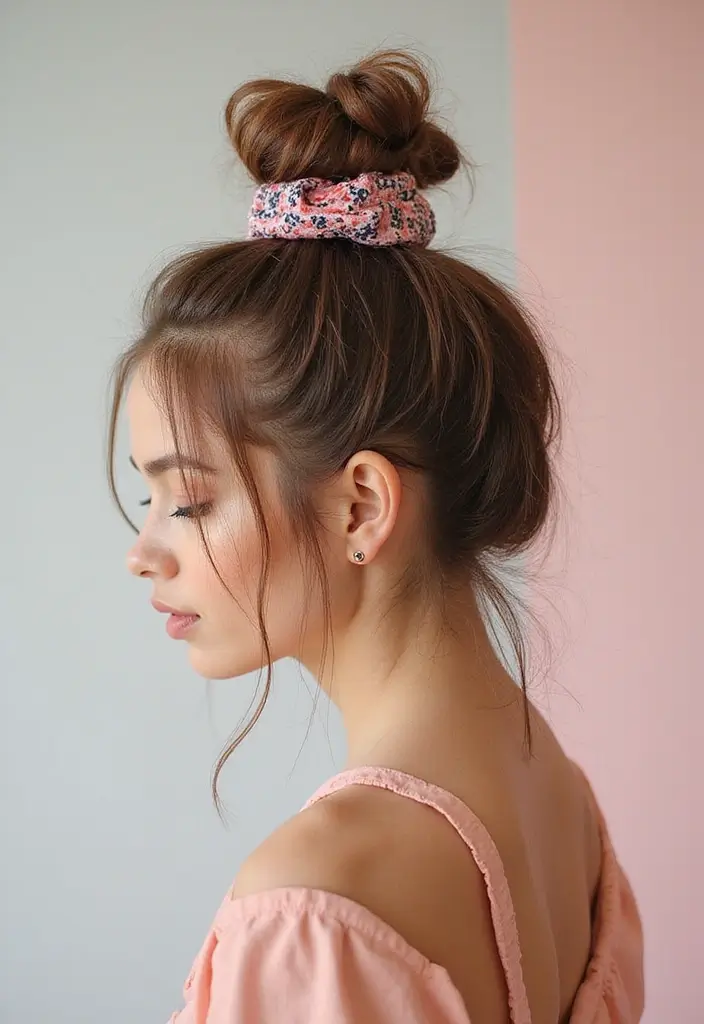 27 Everyday Hairstyles That Take Under 5 Minutes - 1. Messy Bun Magic