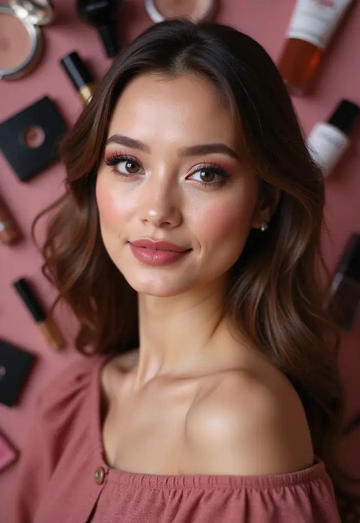 27 Glam Makeup Ideas for Parties and Photoshoots - 14. Monochromatic Beauty