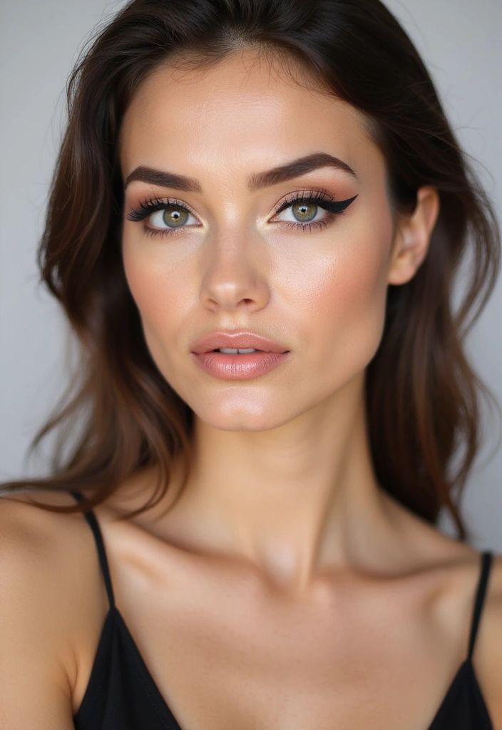 27 Glam Makeup Ideas for Parties and Photoshoots - 17. Bold Eyeliner with Natural Skin