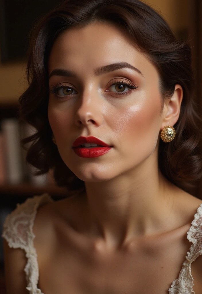 27 Glam Makeup Ideas for Parties and Photoshoots - 18. Elegant Vintage Glam