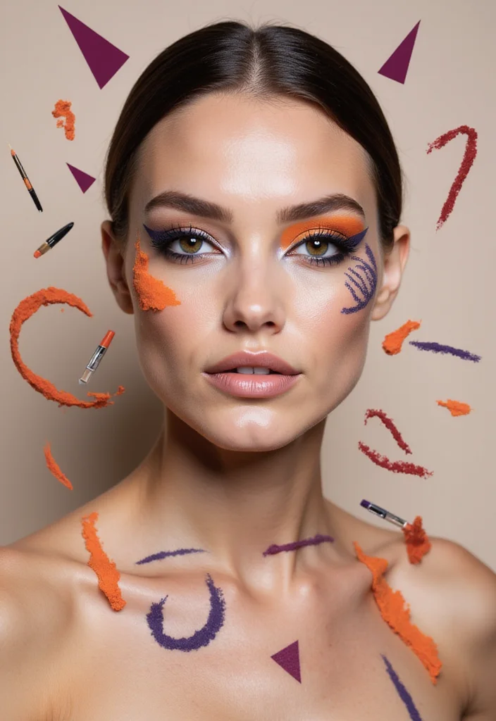27 Glam Makeup Ideas for Parties and Photoshoots - 7. Artsy Graphic Liner