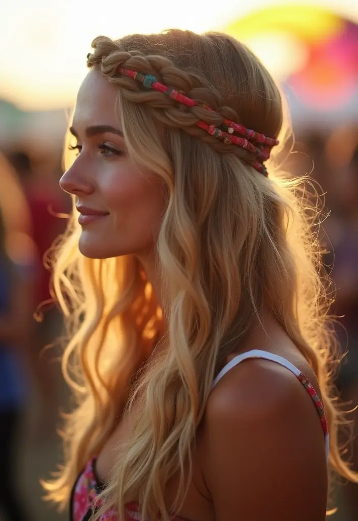 27 Hairstyles for Festivals That Steal the Spotlight - 13. Braided Headband