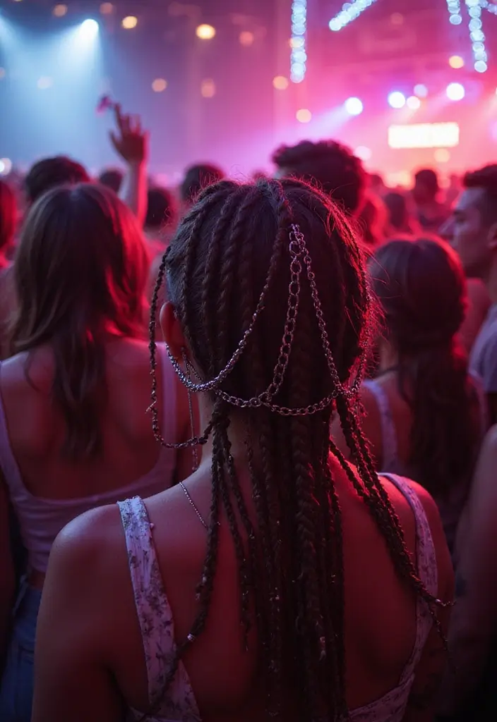 27 Hairstyles for Festivals That Steal the Spotlight - 15. Hair Chains