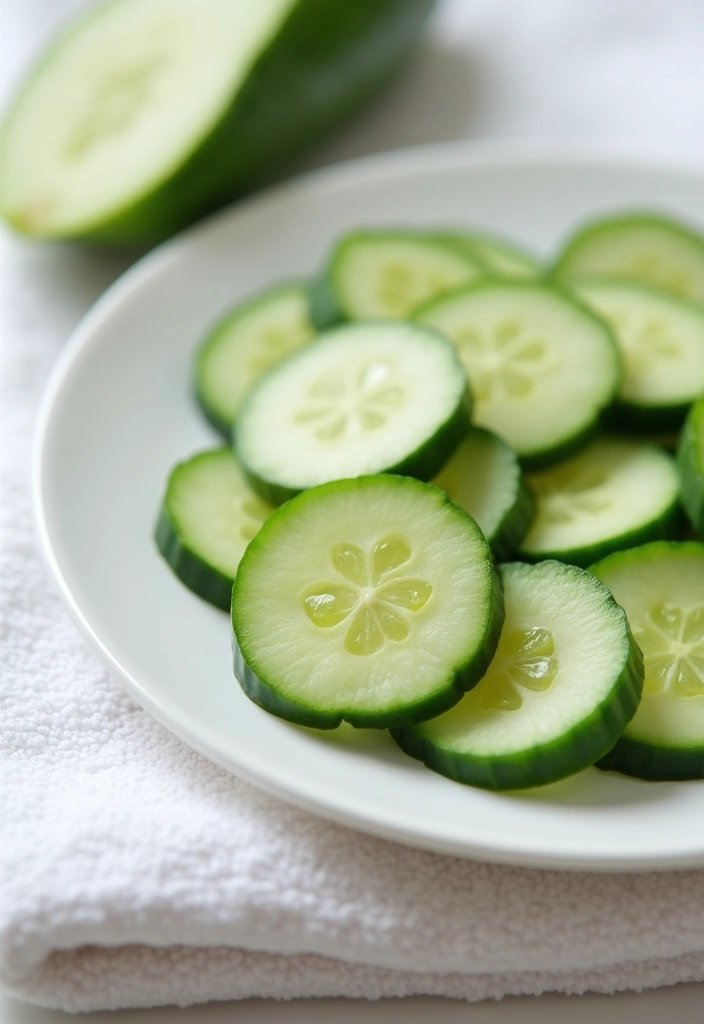 27 Overnight Skincare Treatments That Work While You Sleep - 11. Soothing Cucumber Slices