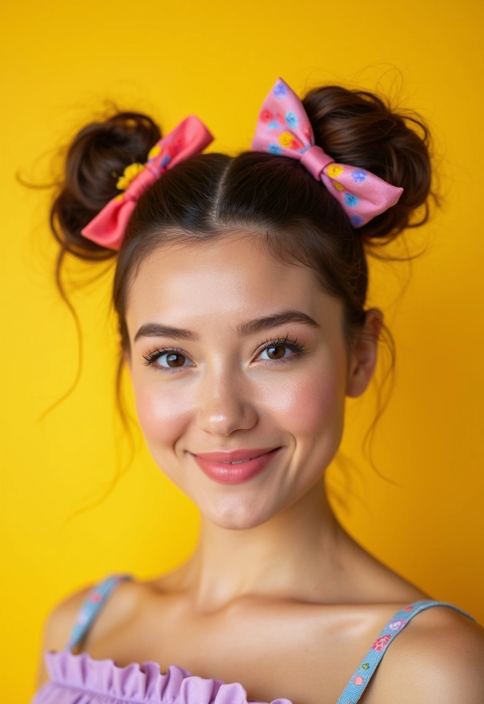 27 Party Hairstyle Ideas That Make You Stand Out - 16. Cute Pigtail Buns