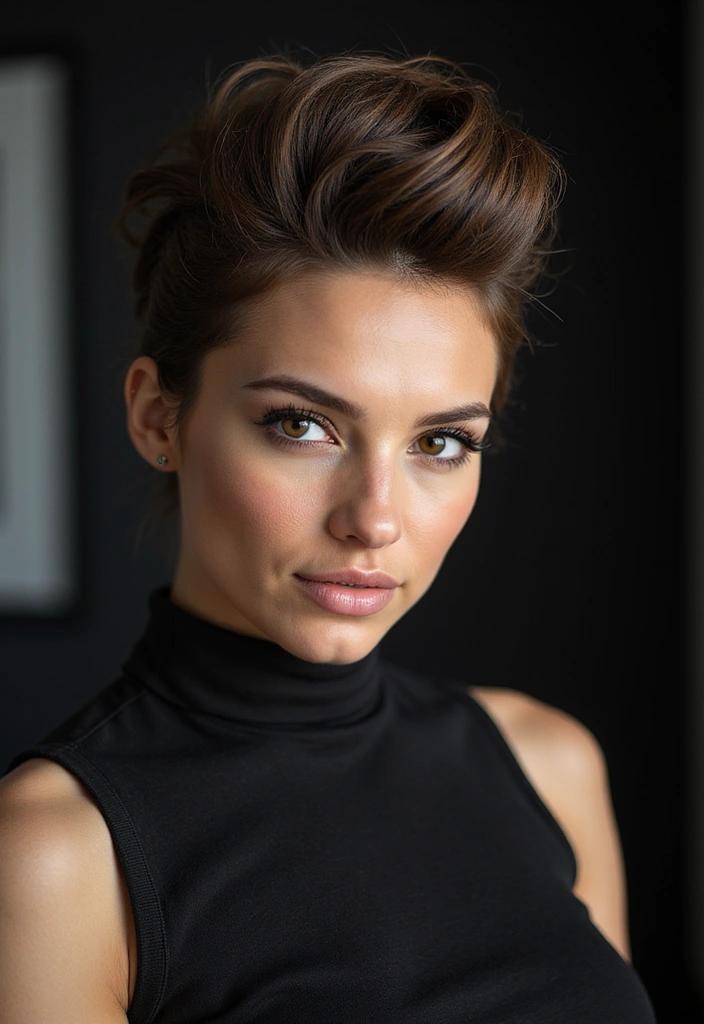 27 Party Hairstyle Ideas That Make You Stand Out - 18. Chic Pompadour