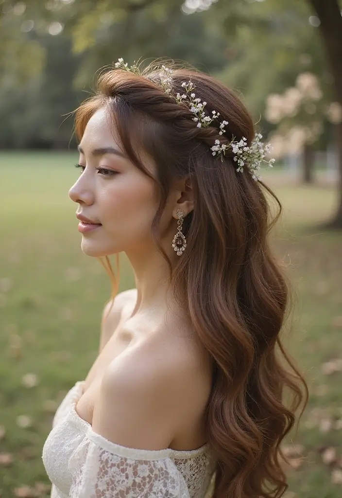 27 Party Hairstyle Ideas That Make You Stand Out - 20. Dreamy Halo Braid