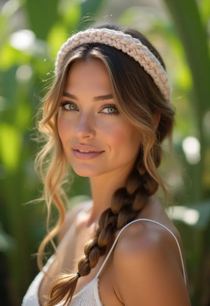 27 Party Hairstyle Ideas That Make You Stand Out - 7. Beachy Headband Braids