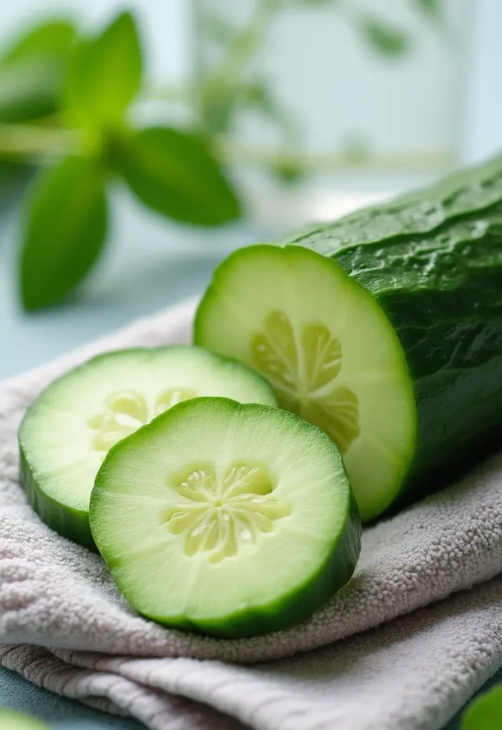 27 Skincare for Dry Skin That Heals and Nourishes - 21. Cucumber: Refreshing and Hydrating