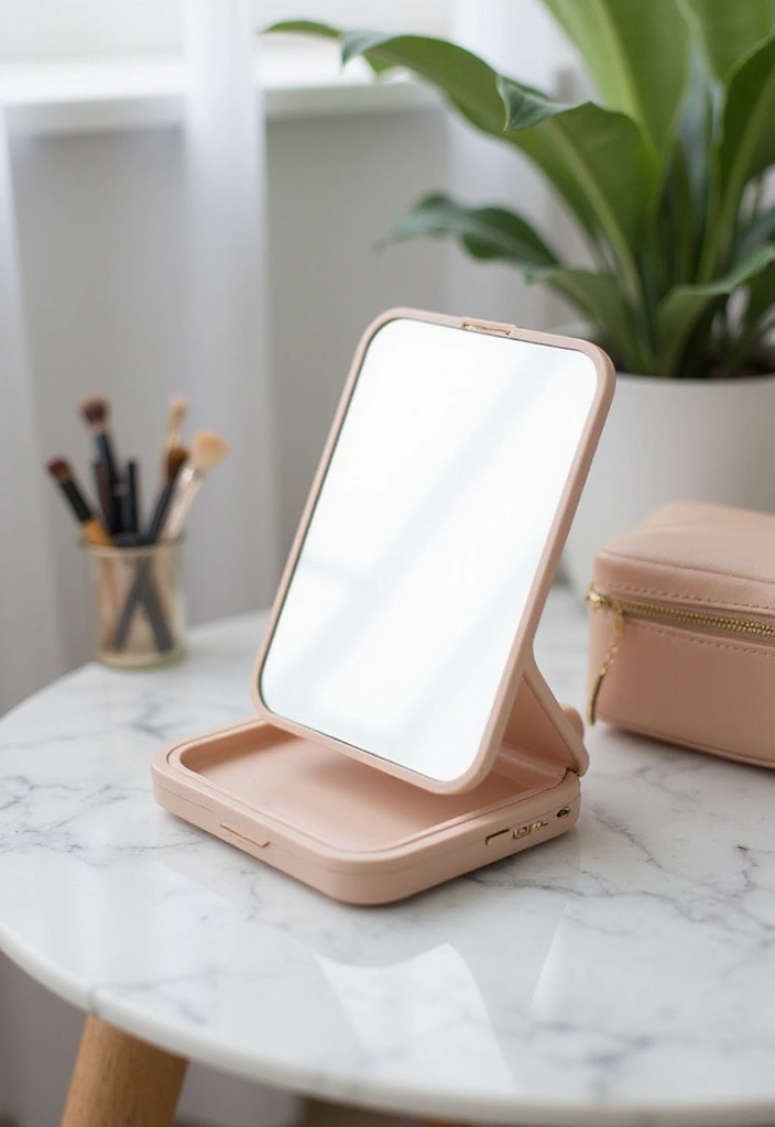 28 Eco-Friendly Makeup Brushes and Tools You Actually Need - 18. Foldable Eco-Friendly Makeup Mirror