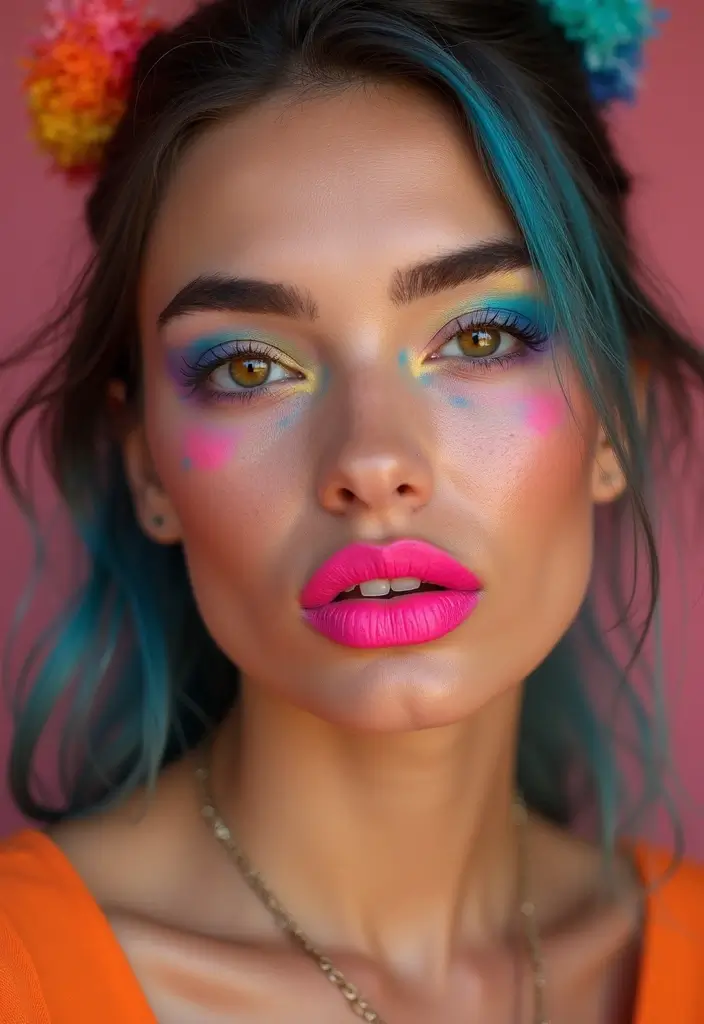 28 Festival Makeup Looks That Sparkle and Shine - 25. Ombre Lips