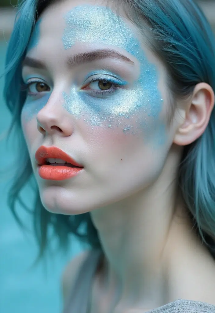 28 Festival Makeup Looks That Sparkle and Shine - 5. Ocean Breeze