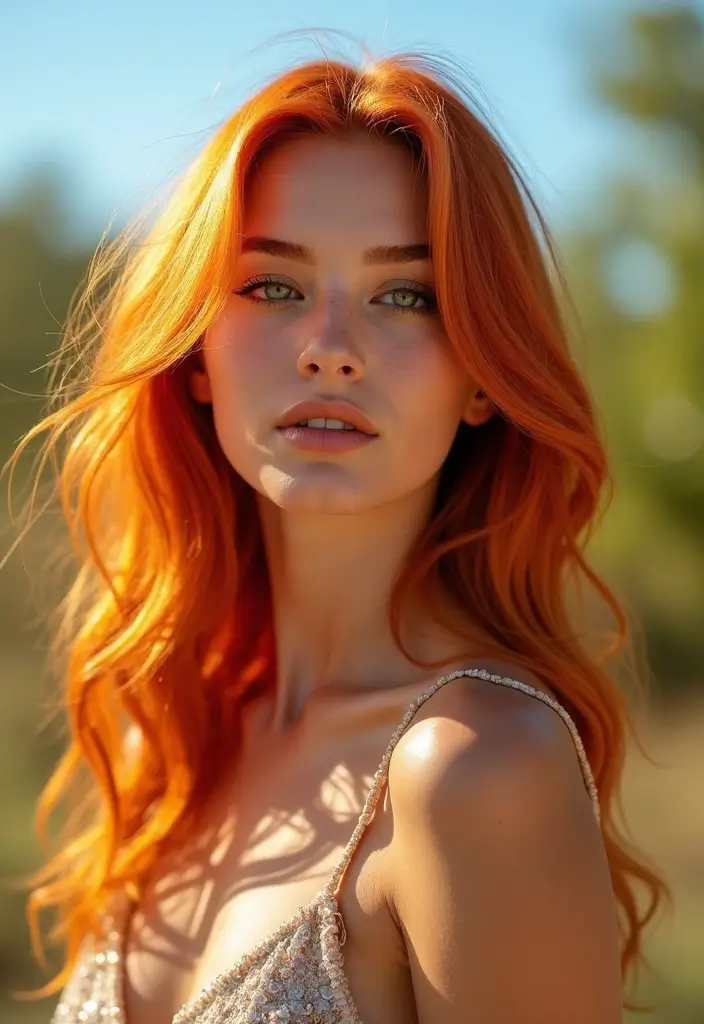 28 Hair Color Ideas That Transform Your Look Instantly - 1. Fiery Red for Warm Skin Tones