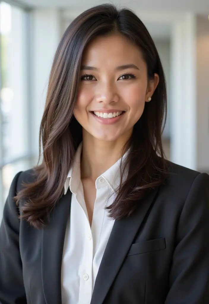 28 Hairstyles for Work That Look Effortlessly Professional - 12. Sleek Side Part