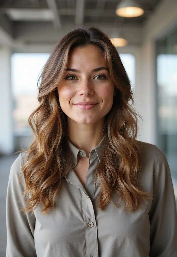 28 Hairstyles for Work That Look Effortlessly Professional - 14. Beachy Waves