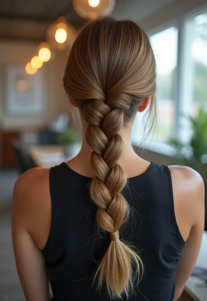 28 Hairstyles for Work That Look Effortlessly Professional - 17. Polished Fishtail Braid