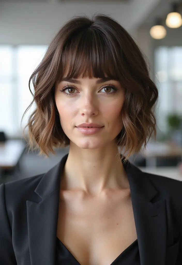 28 Hairstyles for Work That Look Effortlessly Professional - 22. Classic Shag Cut