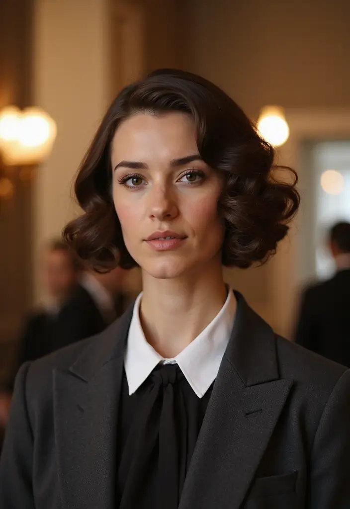 28 Hairstyles for Work That Look Effortlessly Professional - 23. Vintage Roll