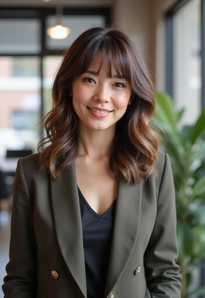 28 Hairstyles for Work That Look Effortlessly Professional - 24. Layered Shag