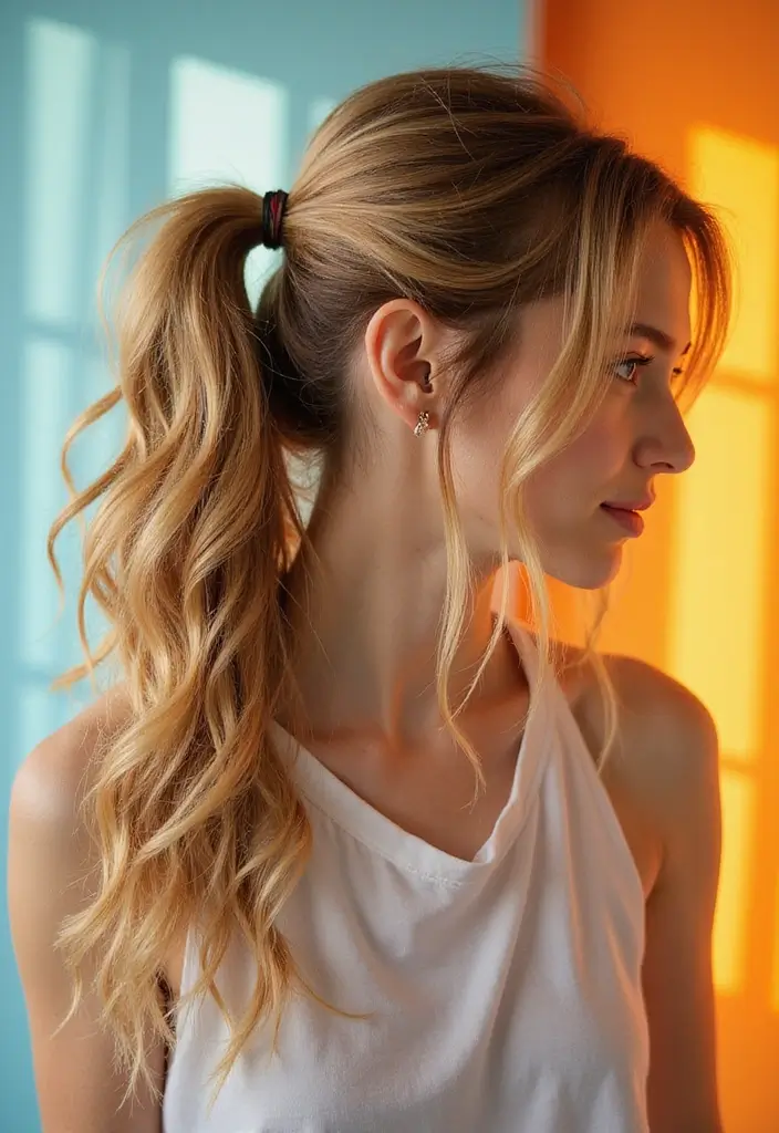 28 Long Hair Styling Ideas That Turn Heads - 23. Layered Ponytail