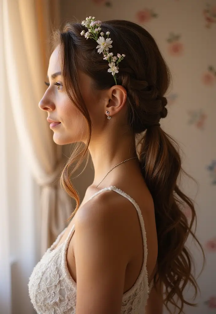 28 Long Hair Styling Ideas That Turn Heads - 25. Twisted Halo Braid