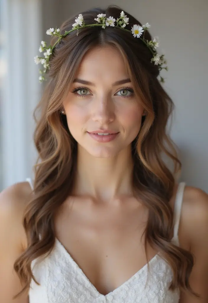 28 Long Hair Styling Ideas That Turn Heads - 3. Braided Crown