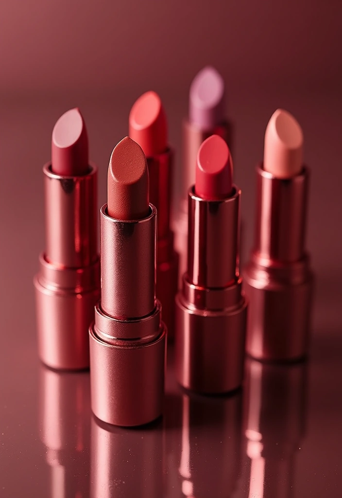 28 Makeup Ideas for Mature Skin That Enhance Gracefully - 16. Velvet Matte Lipsticks