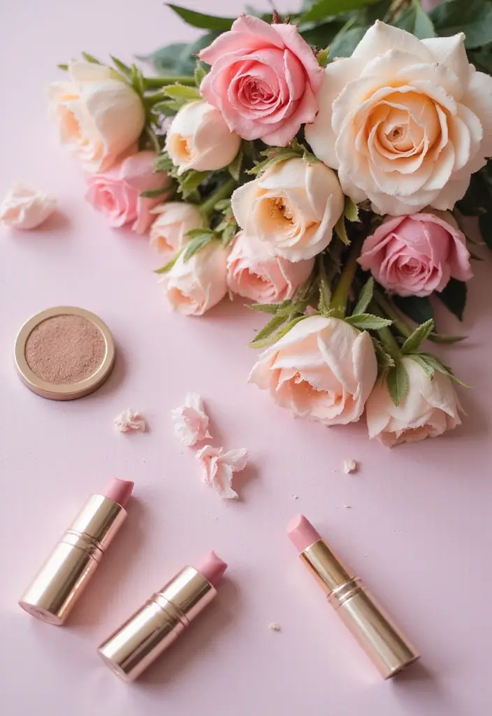 28 Makeup Ideas for Mature Skin That Enhance Gracefully - 19. Fresh Flowers for a Touch of Elegance