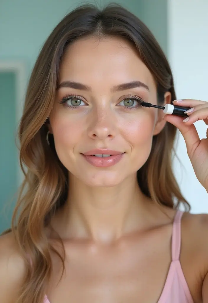 28 Natural Makeup Looks for Everyday Beauty - 12. Natural Colored Mascara