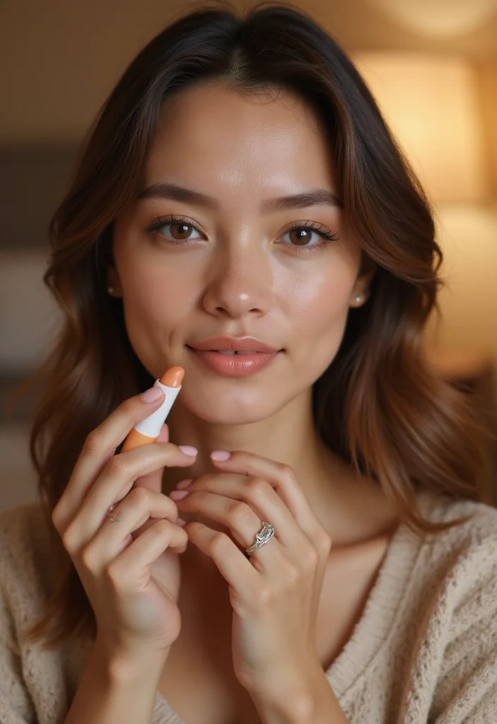28 Natural Makeup Looks for Everyday Beauty - 3. Soft Peachy Lips