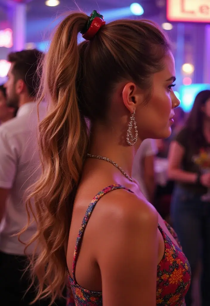 28 Ponytail Hairstyles That Go Beyond Basic - 28. The Statement Ponytail with Accessories