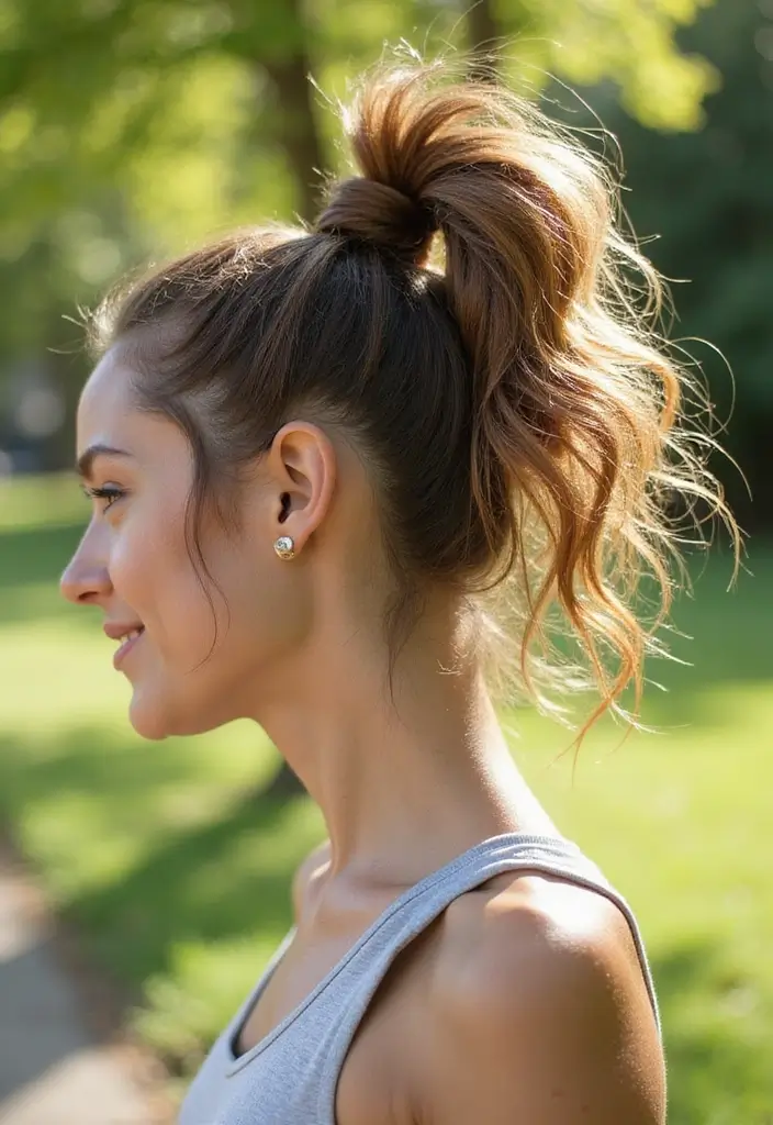 28 Ponytail Hairstyles That Go Beyond Basic - 3. The Messy High Ponytail