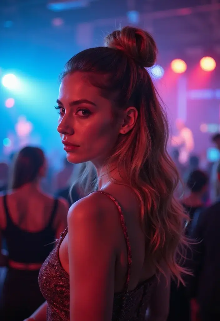 28 Romantic Date Night Hairstyles You’ll Fall in Love With - 14. Textured Half-Bun