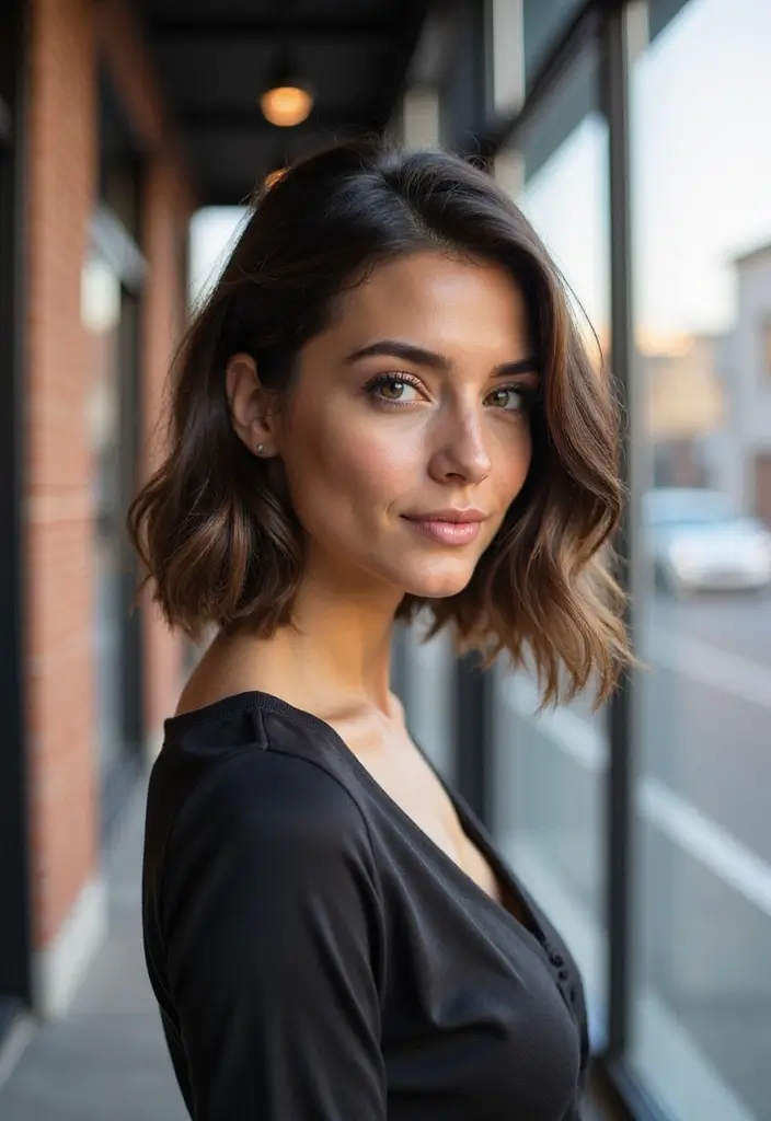 28 Romantic Date Night Hairstyles You’ll Fall in Love With - 18. Sleek Bob with Waves