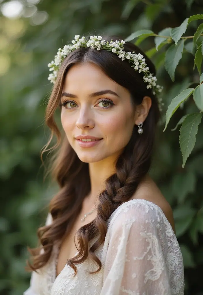 28 Romantic Date Night Hairstyles You’ll Fall in Love With - 3. Braided Crown