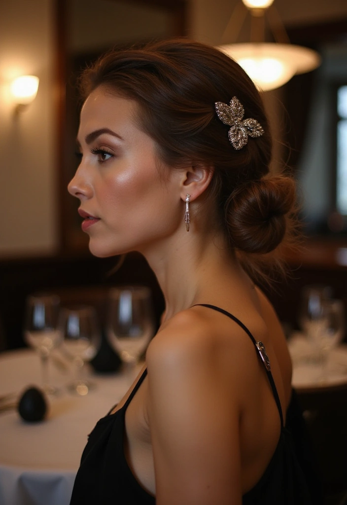 28 Romantic Date Night Hairstyles You’ll Fall in Love With - 6. Classic French Twist