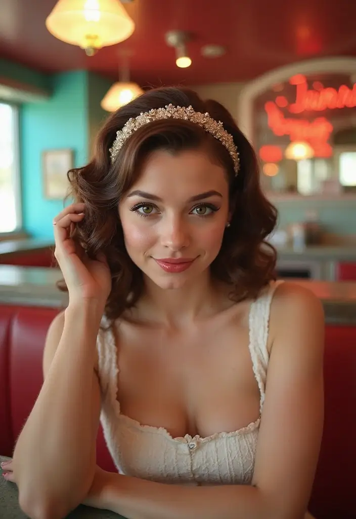 28 Romantic Date Night Hairstyles You’ll Fall in Love With - 9. Vintage Pin-Up Style
