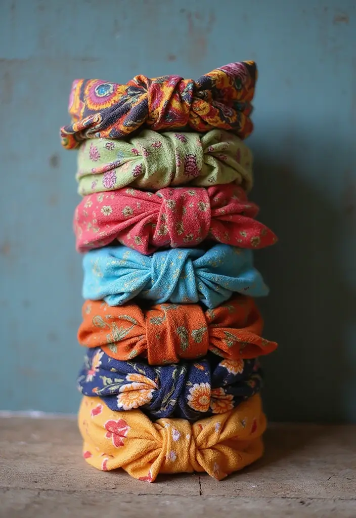 28 Trendy Hair Accessories That Complete Your Look - 12. Upcycled Fabric Headwraps