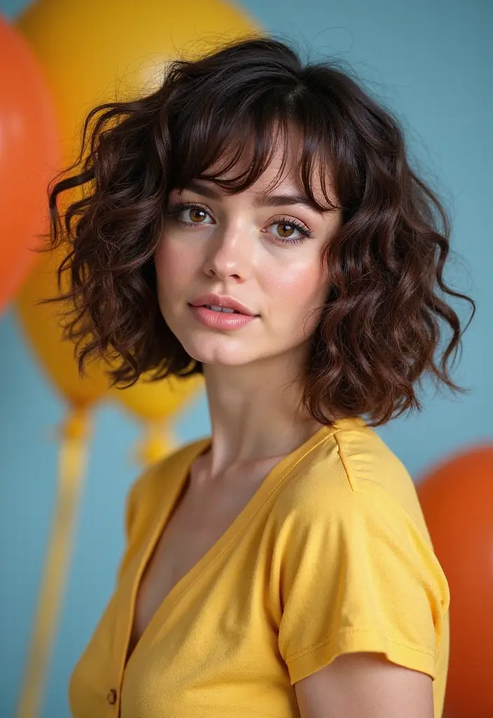 27 Bob Haircut Ideas That Flatter Every Face Shape - 26. Curly Bob with Twisted Sections