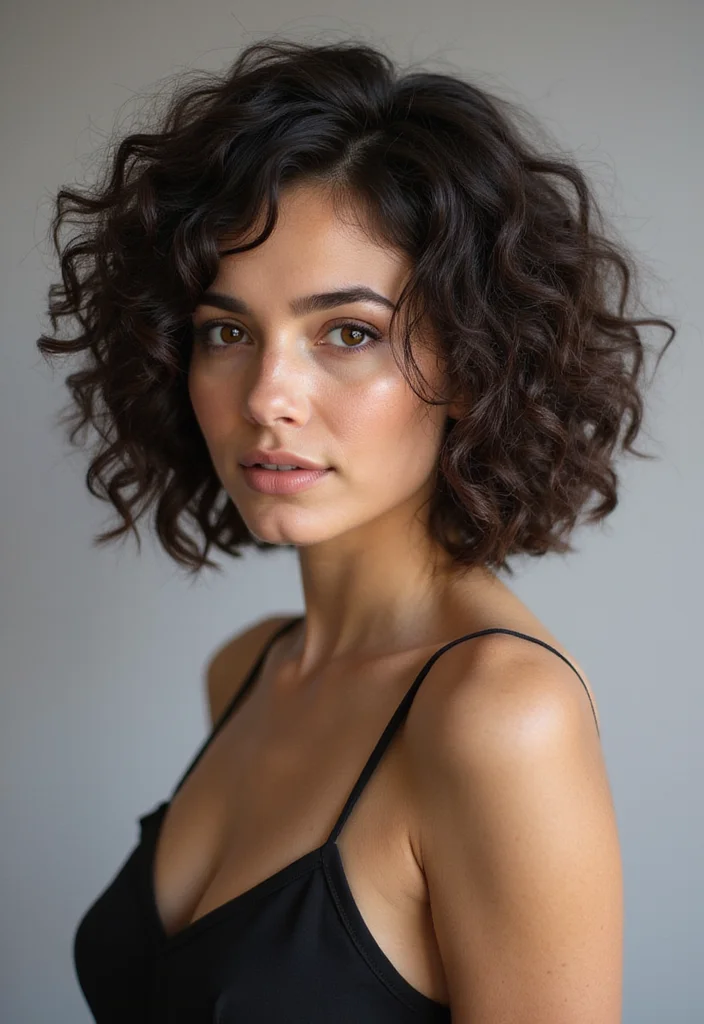 27 Bob Haircut Ideas That Flatter Every Face Shape - 6. Layered Curly Bob