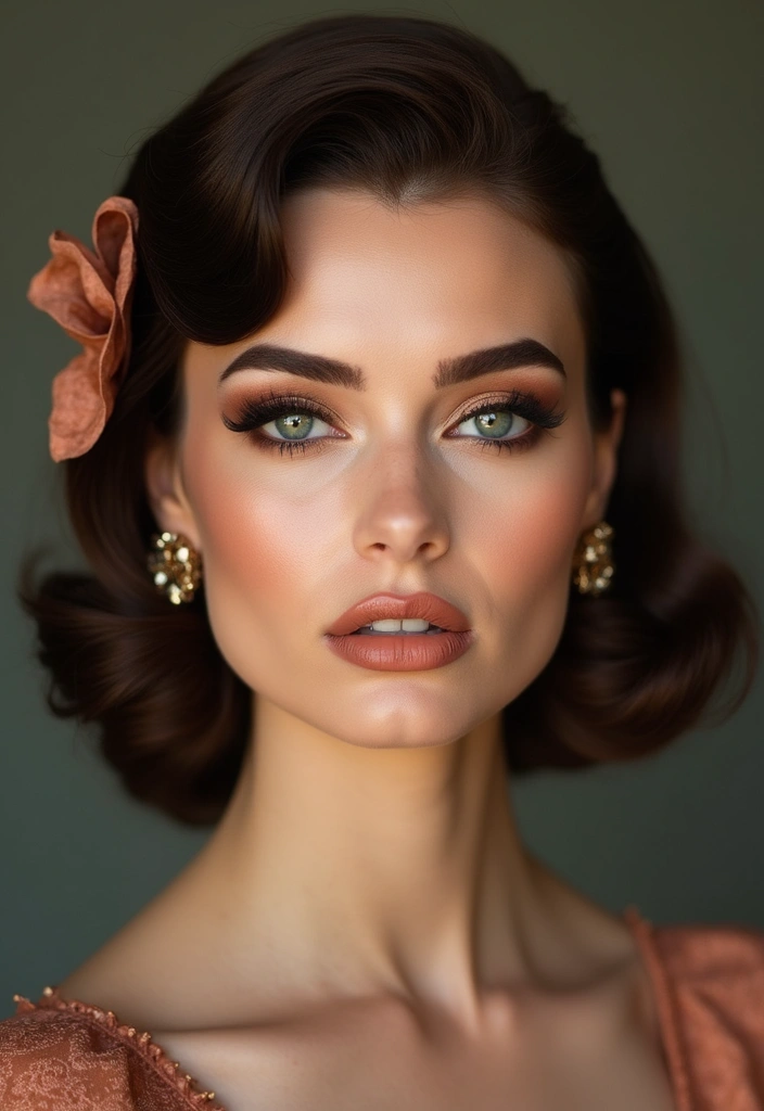 27 Smokey Eye Makeup Ideas for Any Event - 18. Vintage Glam Smokey Eye