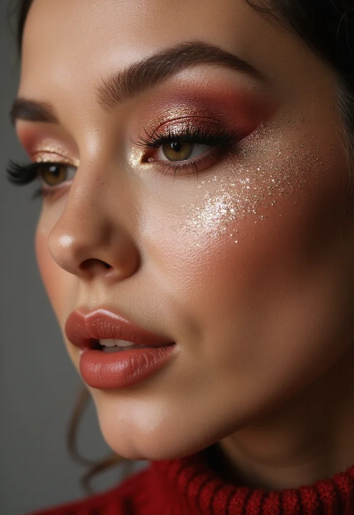 27 Smokey Eye Makeup Ideas for Any Event - 24. Glitter Smokey Eye