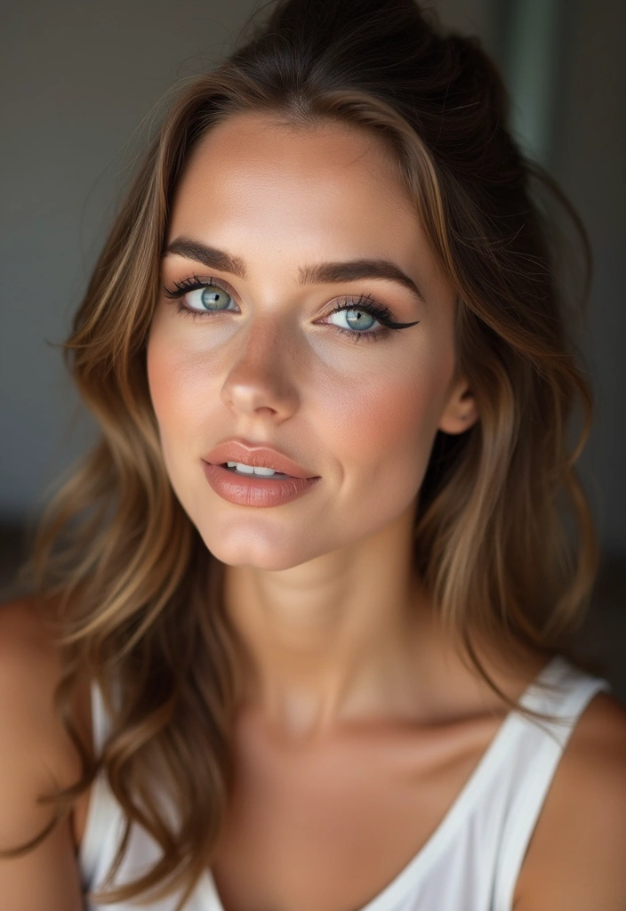 27 Smokey Eye Makeup Ideas for Any Event - 25. Flirty Smudged Eyeliner Smokey Eye