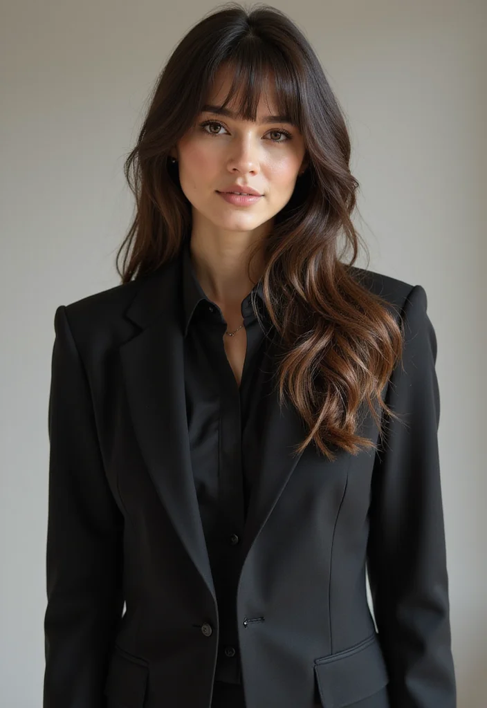 28 Hairstyles for Round Faces That Flatter Instantly - 1. Long Layers with Side Bangs