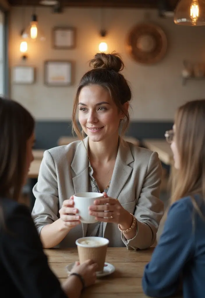 28 Hairstyles for Round Faces That Flatter Instantly - 13. Messy Bun
