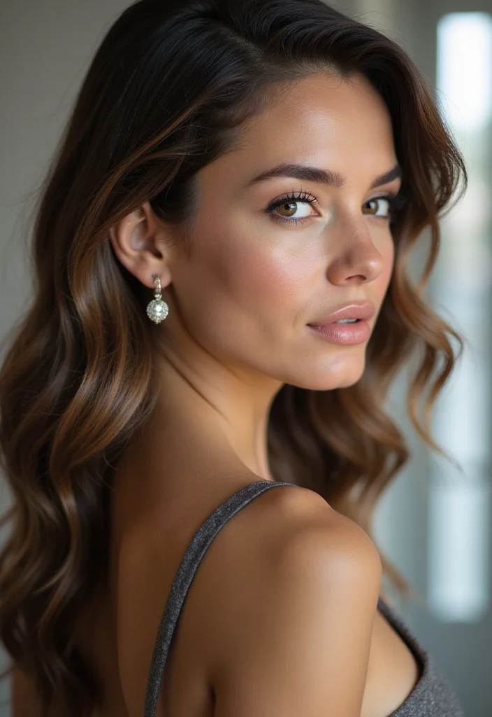 28 Hairstyles for Round Faces That Flatter Instantly - 14. Deep Side Part with Soft Waves