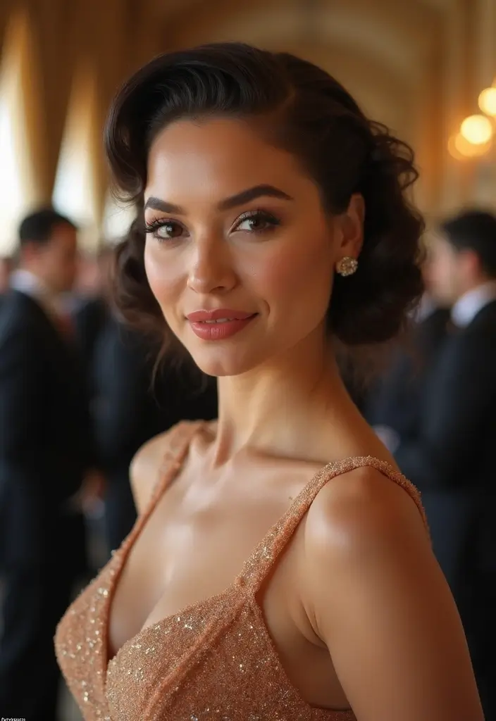 28 Hairstyles for Round Faces That Flatter Instantly - 18. Vintage Rolls