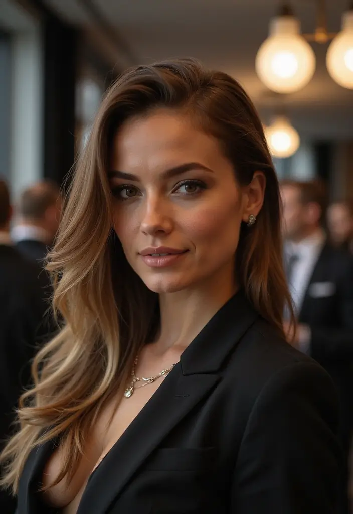 28 Hairstyles for Round Faces That Flatter Instantly - 28. Sleek Side Ponytail