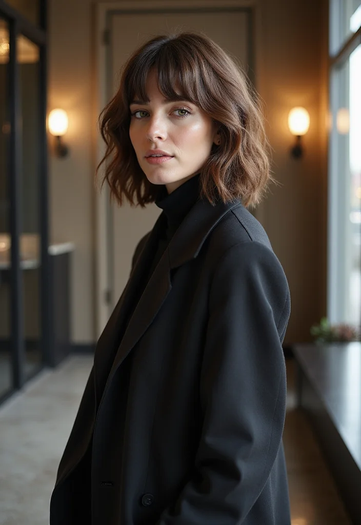 28 Hairstyles for Round Faces That Flatter Instantly - 4. Asymmetrical Lob