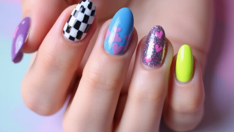 29 E-Girl Nails Featuring Dark Accents and Playful Designs
